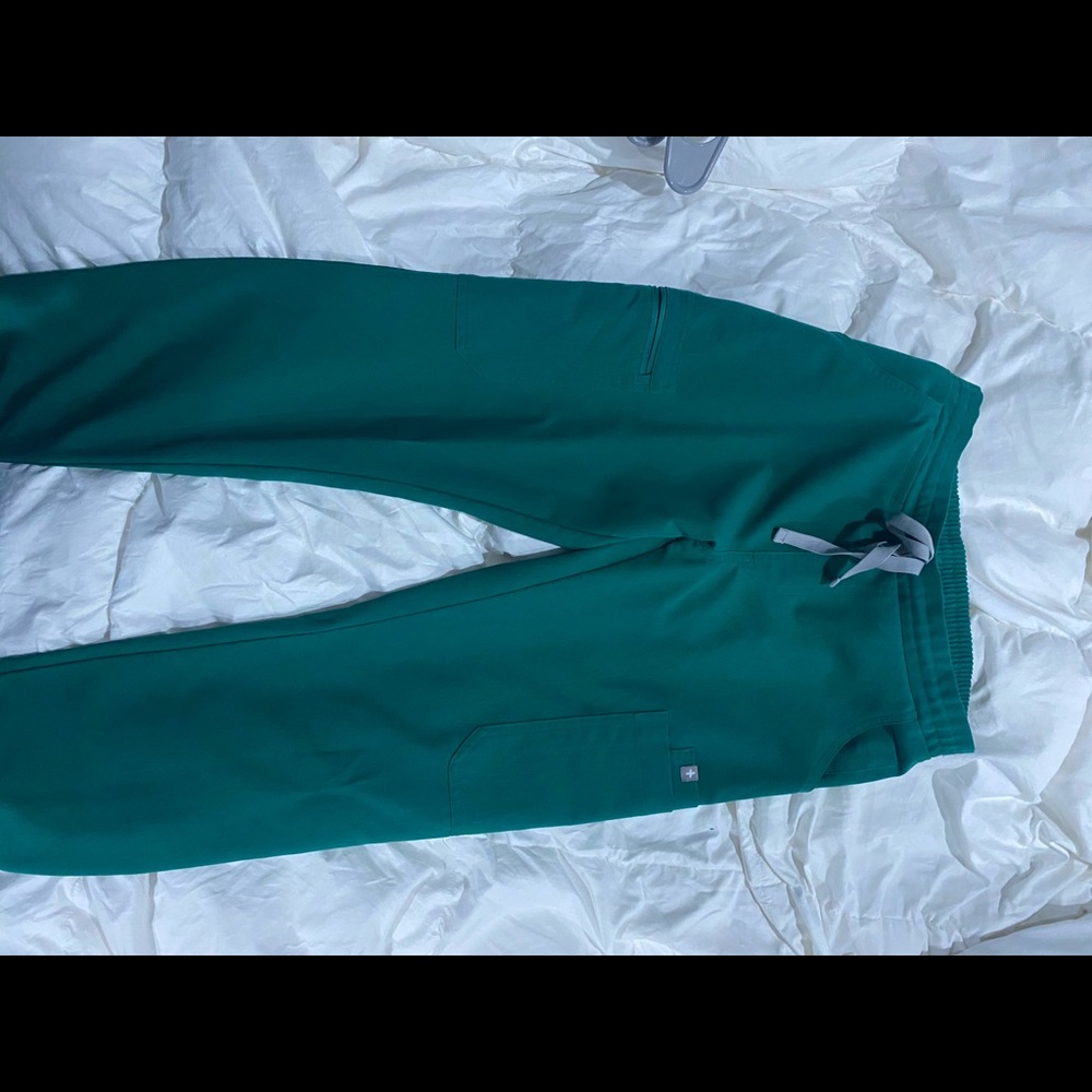 women's hunter green Yola™ - Skinny Scrub Pants